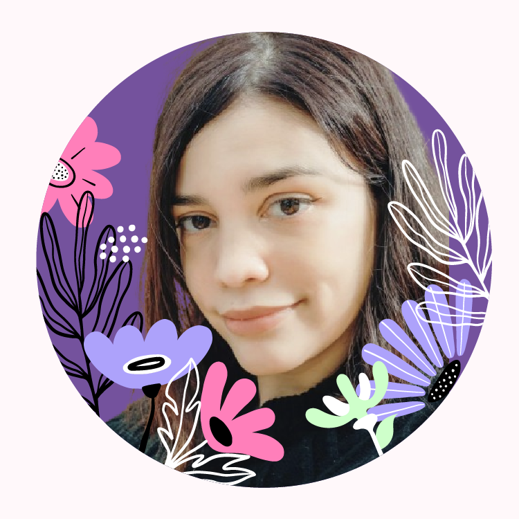 profile picture with flowers